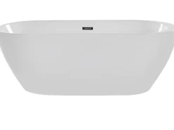 Badewanne Freistehend Weis Oval 170 X 80 Cm Nevis
