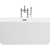 Badewanne Freistehend Weis Eckig 170 X 80 Cm Cabruna