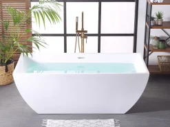 Badewanne Freistehend Weis Eckig 170 X 80 Cm Cabruna