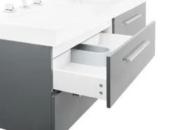 Badmobel Set Grau Malaga
