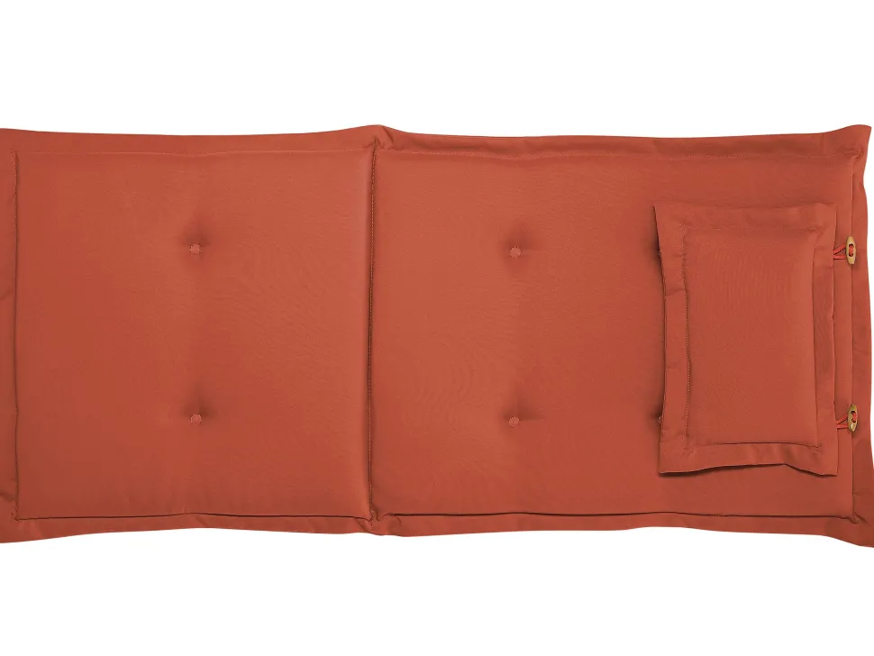 Balkonset Akazienholz Hellbraun Verstellbar Auflagen Terracotta Java