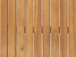 Balkonset Akazienholz Hellbraun Verstellbar Auflagen Grau-Beige Java