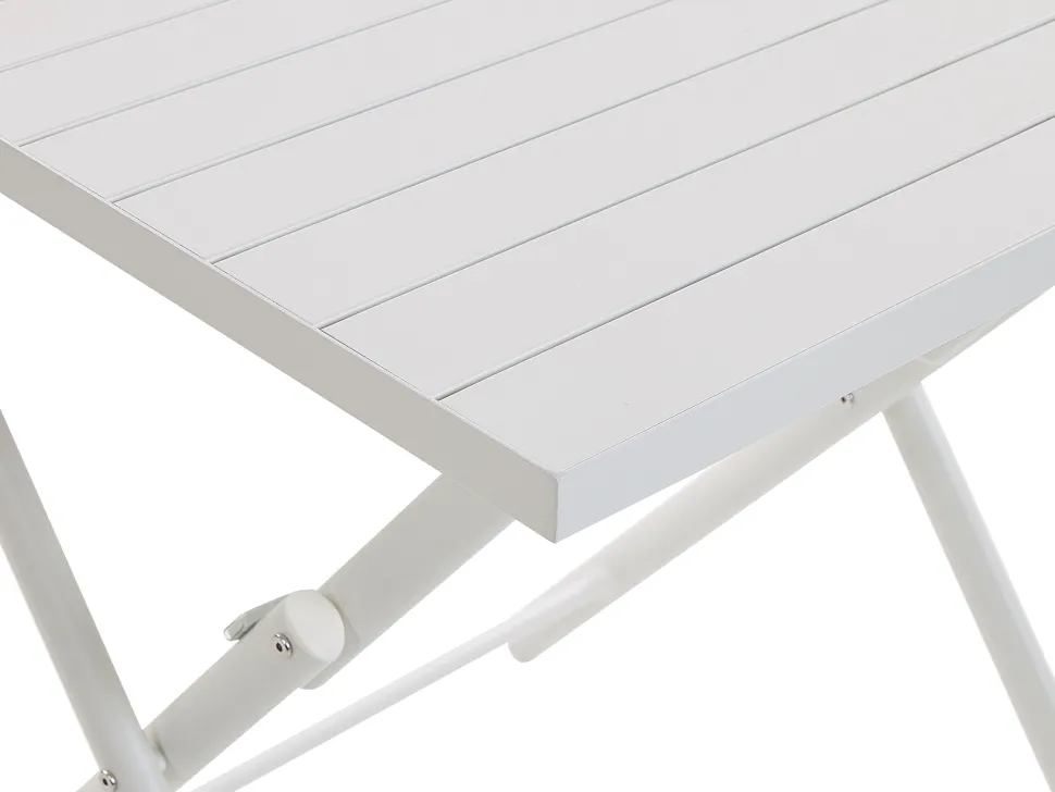 Balkonset Aluminium Textilbespannung Weis 2-Sitzer Zusammenklappbar Caorle