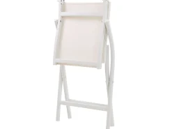 Balkonset Aluminium Textilbespannung Weis 2-Sitzer Zusammenklappbar Caorle