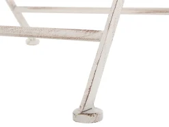 Balkonset Beige 2 Stühle Klapptisch Metall Trieste