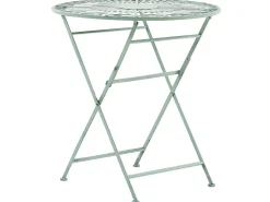 Balkonset Grun Metall 2 Stühle Klapptisch Trento