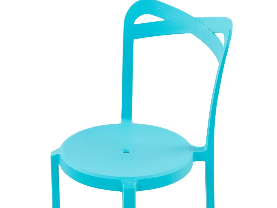 Balkonset Kunststoff Weis / Blau 2 Stühle Sersale / Camogli