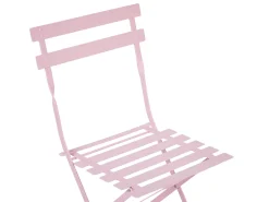 Balkonset Pastellrosa 2 Stühle Zusammenklappbar Fiori