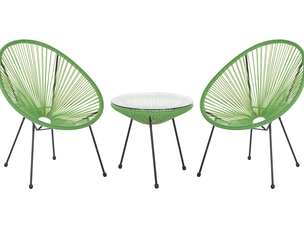 Balkonset Rattan Grun Acapulco Ii