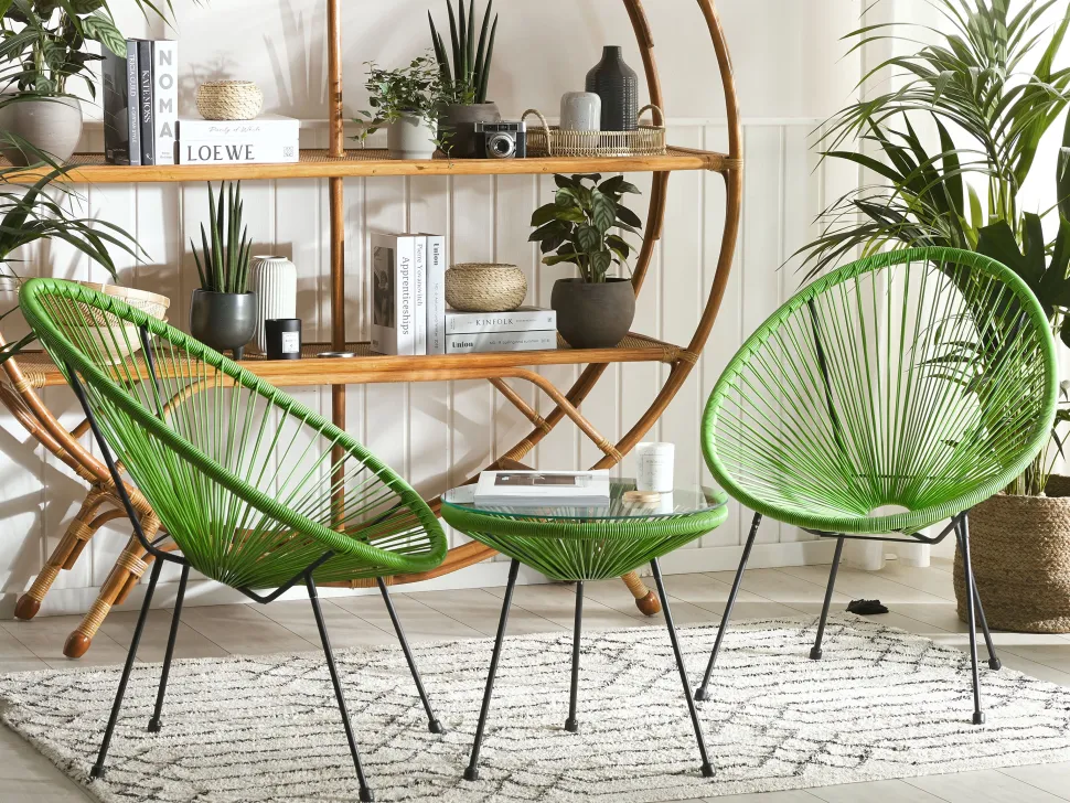 Balkonset Rattan Grun Acapulco Ii