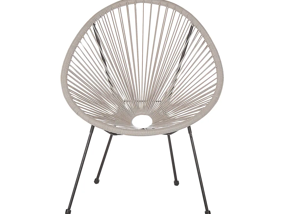 Balkonset Rattan Hellgrau Acapulco Ii