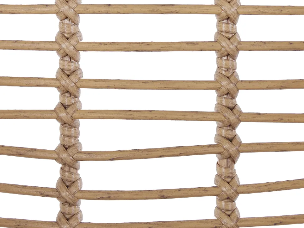 Balkonset Rattan Naturlich Auflagen Schwarz Tropea Ii