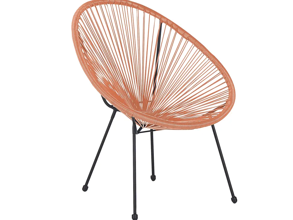 Balkonset Rattan Orange Acapulco Ii