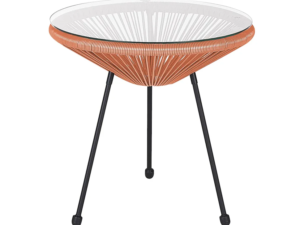Balkonset Rattan Orange Acapulco Ii