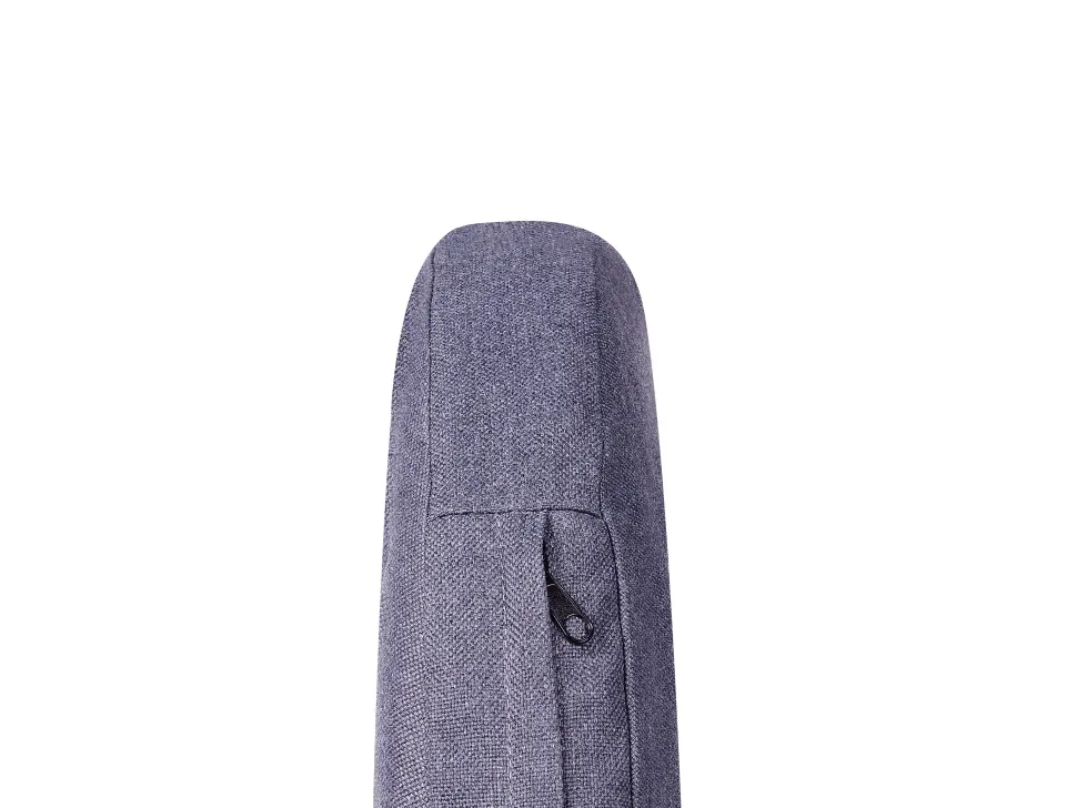 Balkonset Rattan Taupe Auflagen Dunkelgrau Mesyna