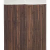 Bamboo Basket With Lid Dark Wood Matara