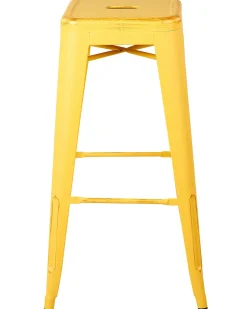 Barhocker Gelb-Gold 2Er Set Hohe 76 Cm Cabrillo