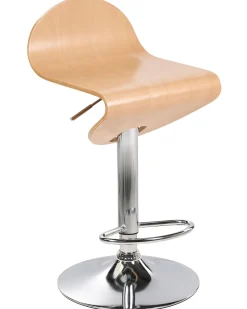 Barhocker Heller Holzfarbton Hohenverstellbar 2Er Set Liverpool