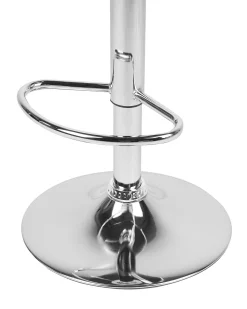 Barhocker Kunstleder Grau Hohenverstellbar 2Er Set Peoria