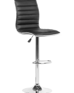 Barhocker Kunstleder Schwarz Hohenverstellbar 2Er Set Lucerne
