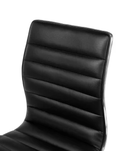 Barhocker Kunstleder Schwarz Hohenverstellbar 2Er Set Lucerne