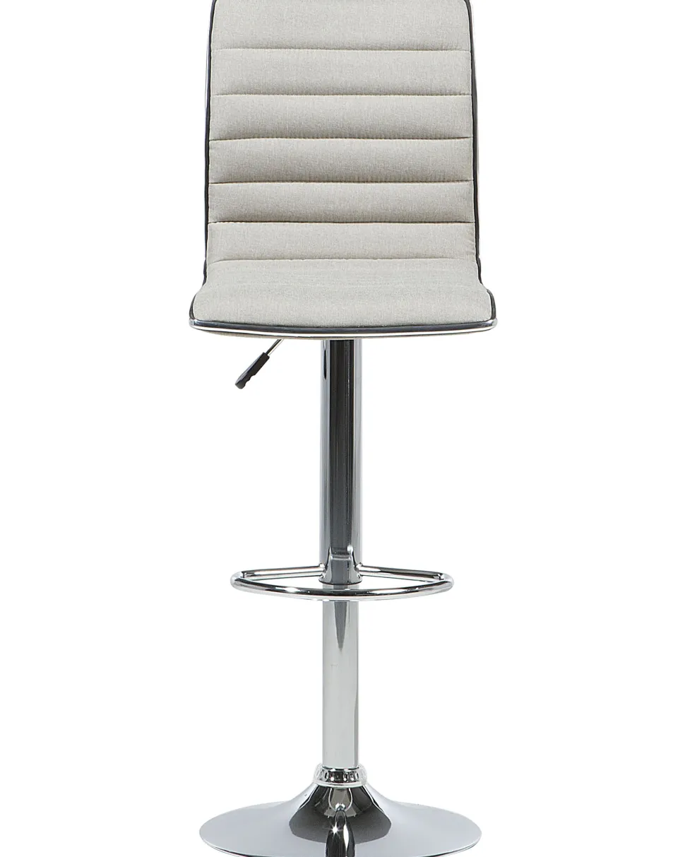 Barhocker Polsterbezug Beige Hohenverstellbar 2Er Set Lucerne