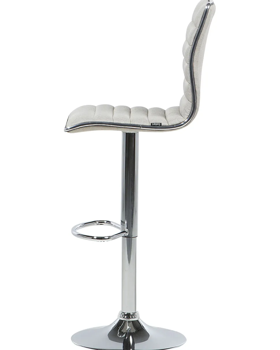 Barhocker Polsterbezug Beige Hohenverstellbar 2Er Set Lucerne
