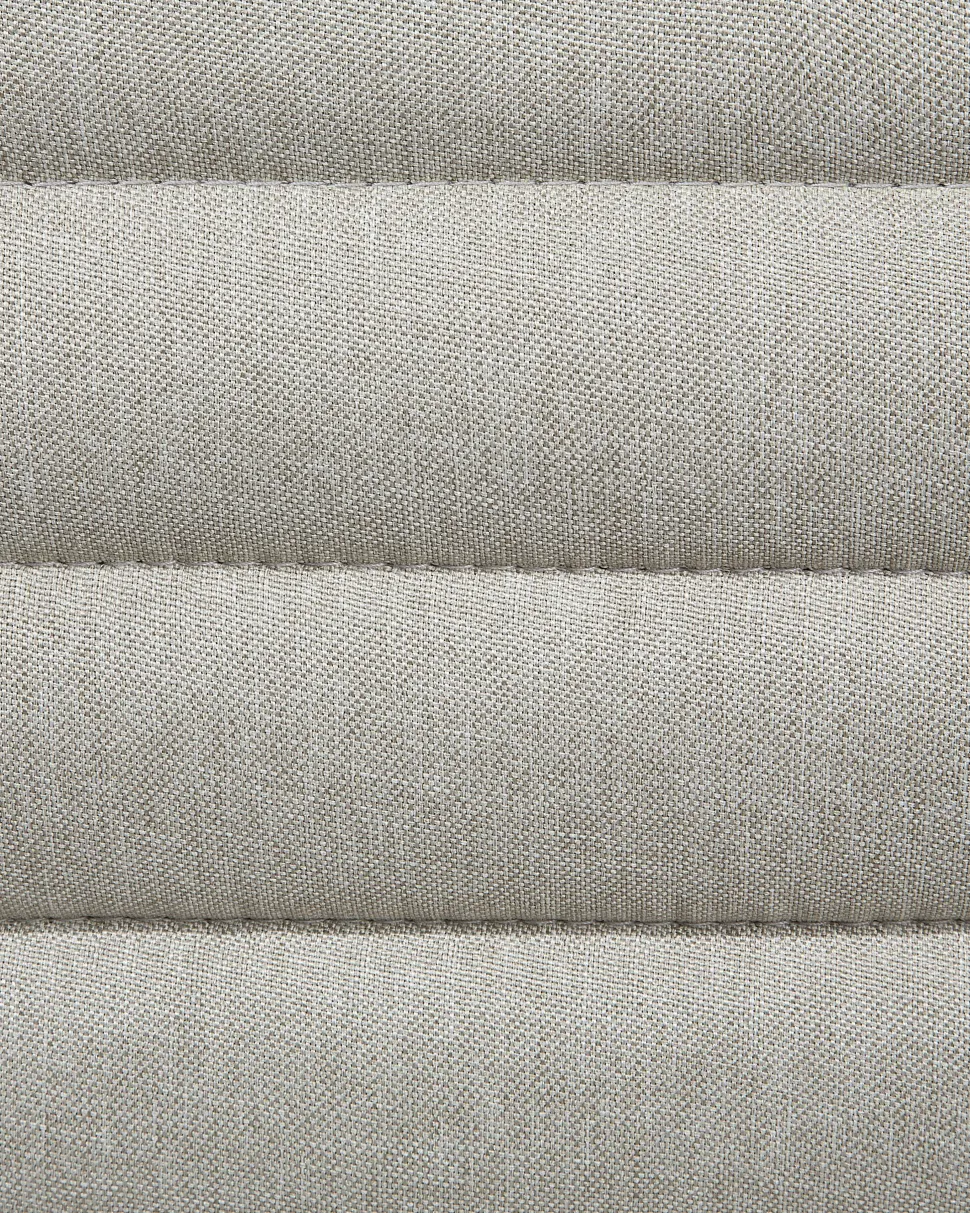 Barhocker Polsterbezug Beige Hohenverstellbar 2Er Set Lucerne