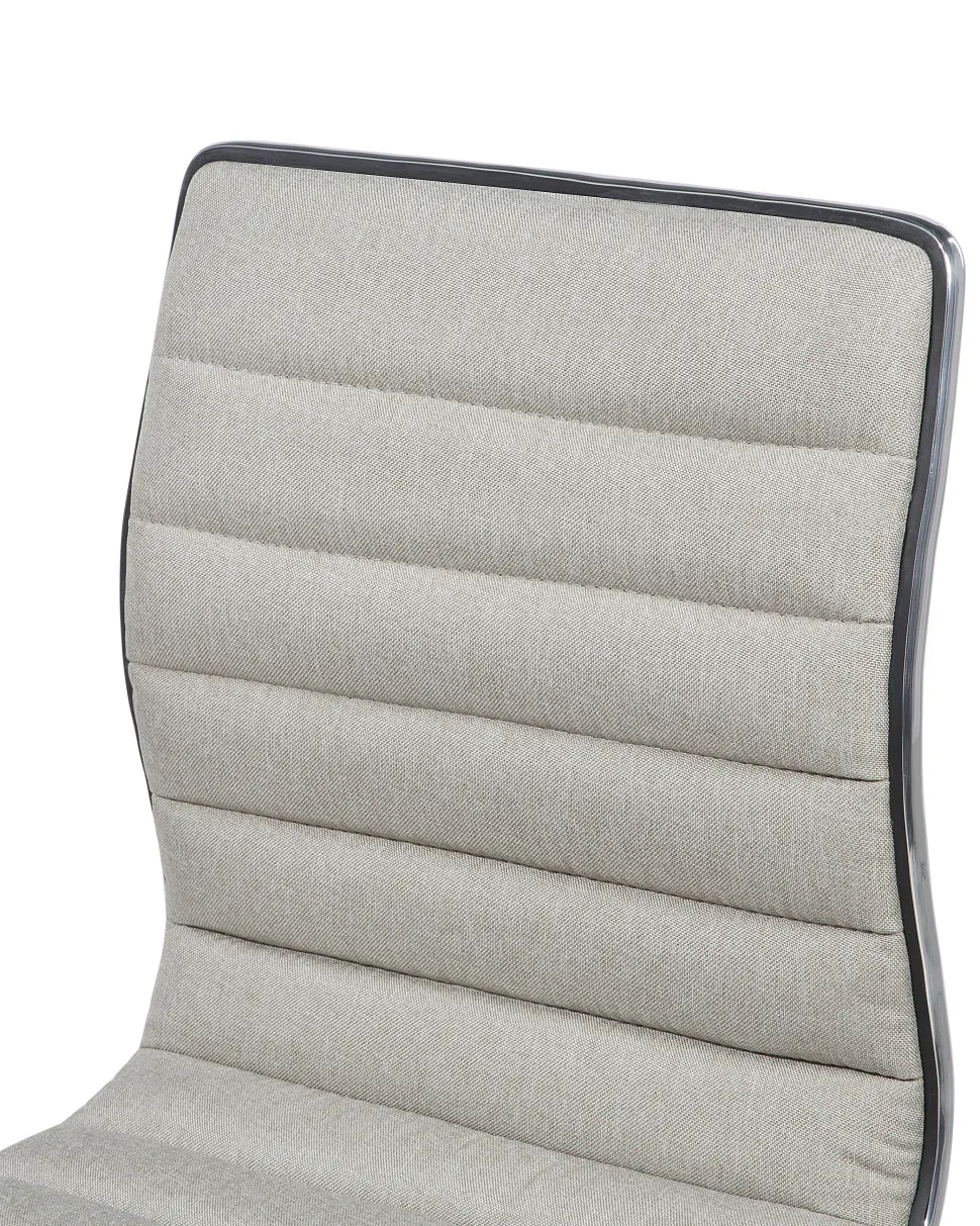 Barhocker Polsterbezug Beige Hohenverstellbar 2Er Set Lucerne