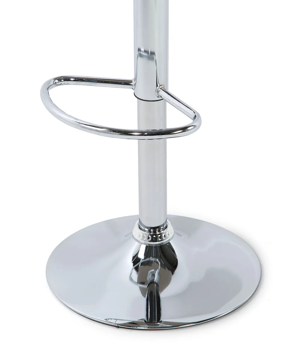Barhocker Polsterbezug Grau Hohenverstellbar 2Er Set Marion