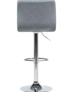 Barhocker Polsterbezug Grau Hohenverstellbar 2Er Set Marion