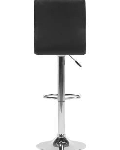 Barhocker Polsterbezug Schwarz Hohenverstellbar 2Er Set Lucerne