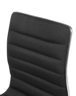 Barhocker Polsterbezug Schwarz Hohenverstellbar 2Er Set Lucerne