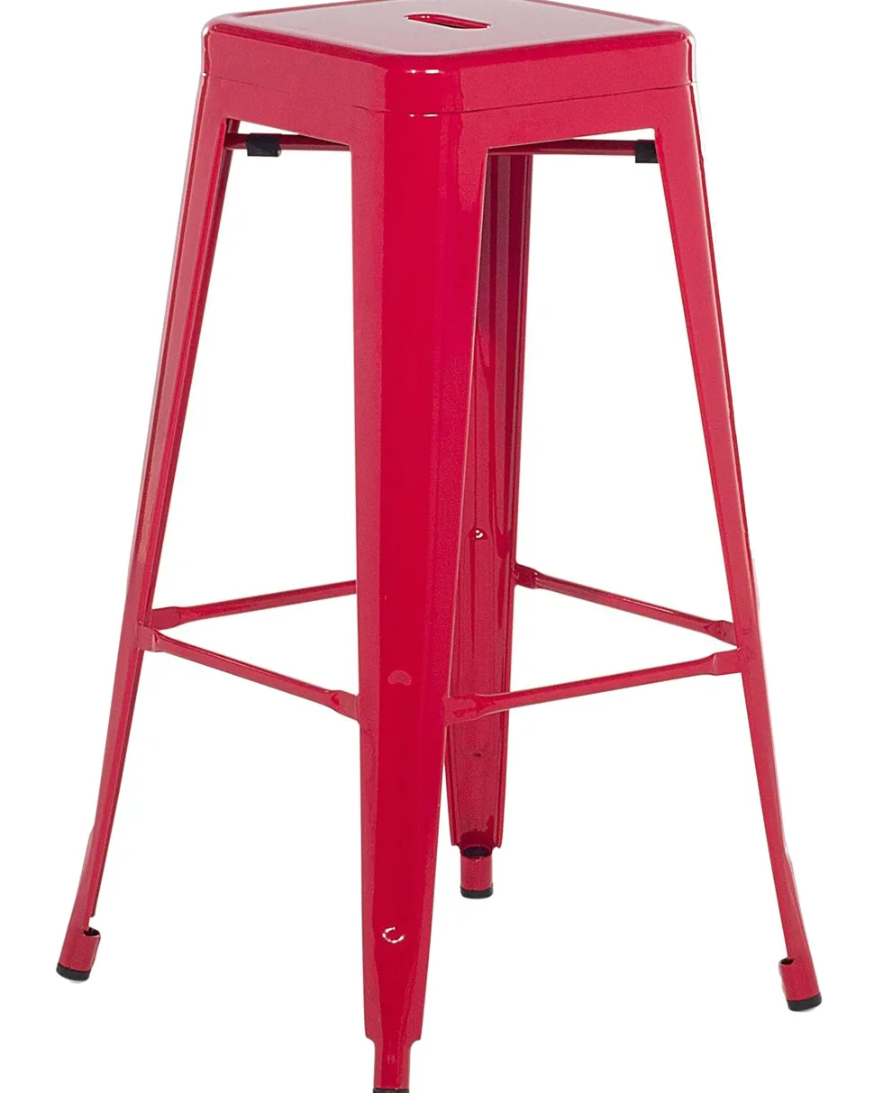 Barhocker Rot 2Er Set Hohe 76 Cm Cabrillo