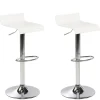 Barhocker Weis Hohenverstellbar 2Er Set Valencia