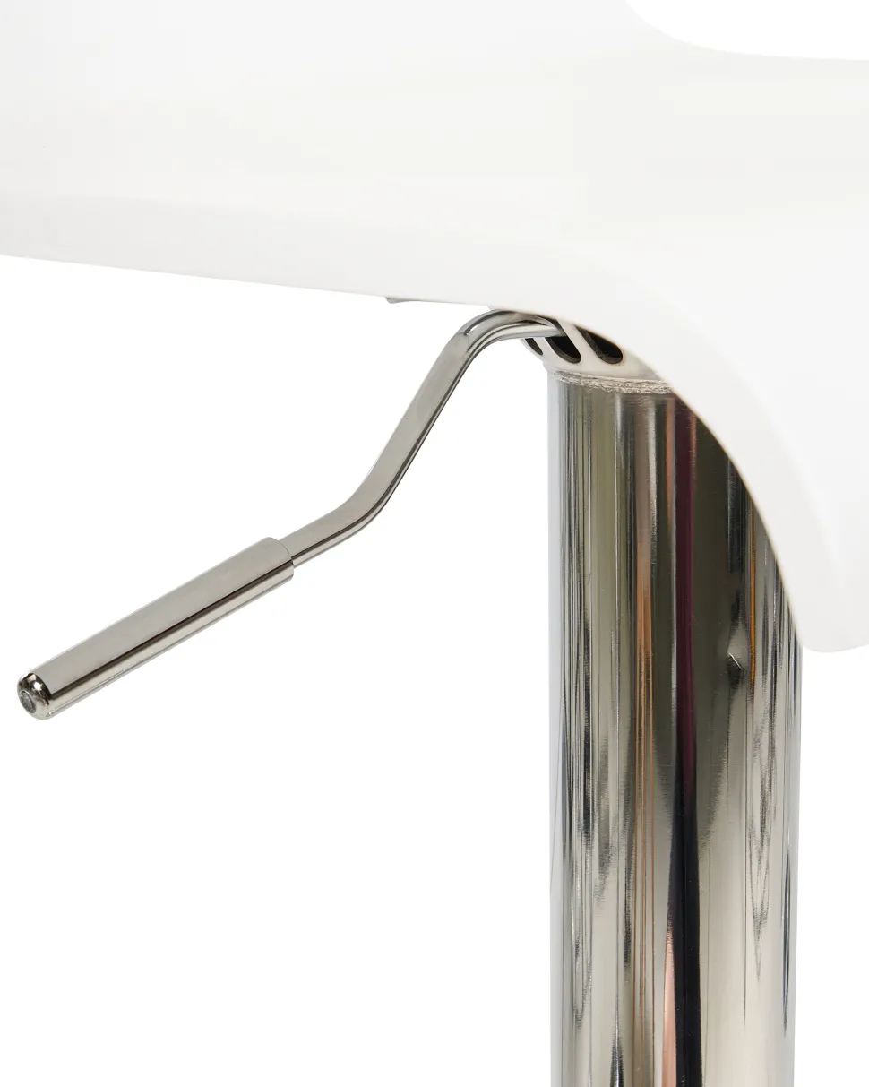 Barhocker Weis Hohenverstellbar 2Er Set Valencia