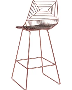 Barstuhl Metall / Kunstleder Rosegold 2Er Set Bisbee