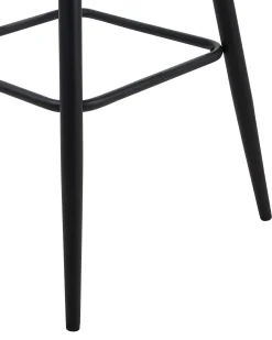 Barstuhl Polsterbezug Beige / Schwarz 2Er Set Darien