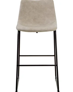 Barstuhl Polsterbezug Beige / Schwarz 2Er Set Franks