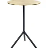 Beistelltisch Aluminium Gold / Schwarz Rund O 36 Cm Eravur