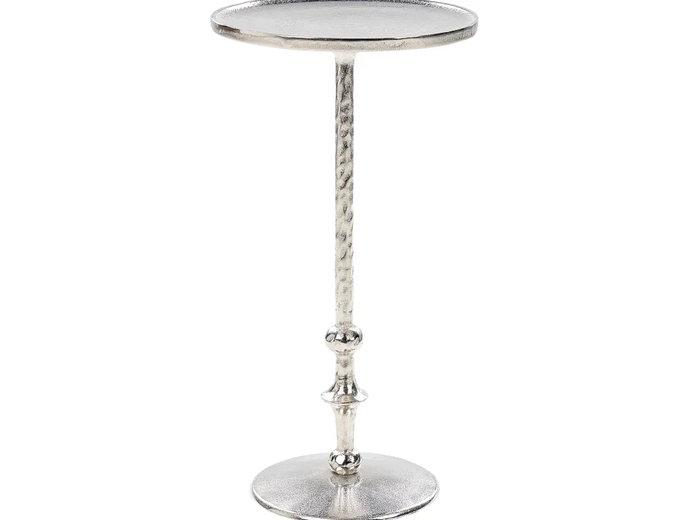 Beistelltisch Aluminium Silber Rund O 32 Cm Meda