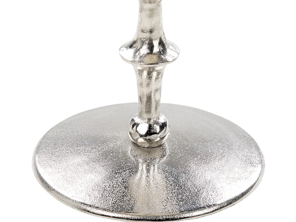 Beistelltisch Aluminium Silber Rund O 32 Cm Meda