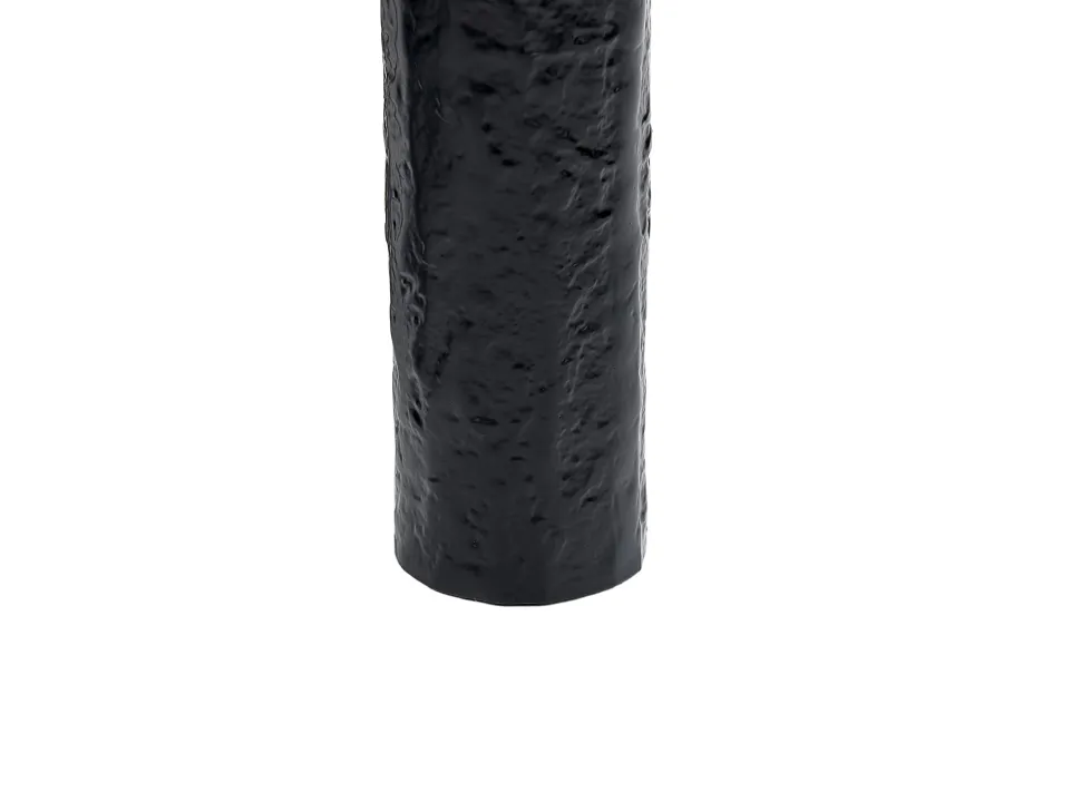 Beistelltisch Aluminium Weis / Schwarz Rund 33 Cm Kikiwa