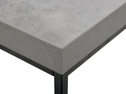 Beistelltisch Beton / Schwarz 60 X 60 X 50 Cm Delano