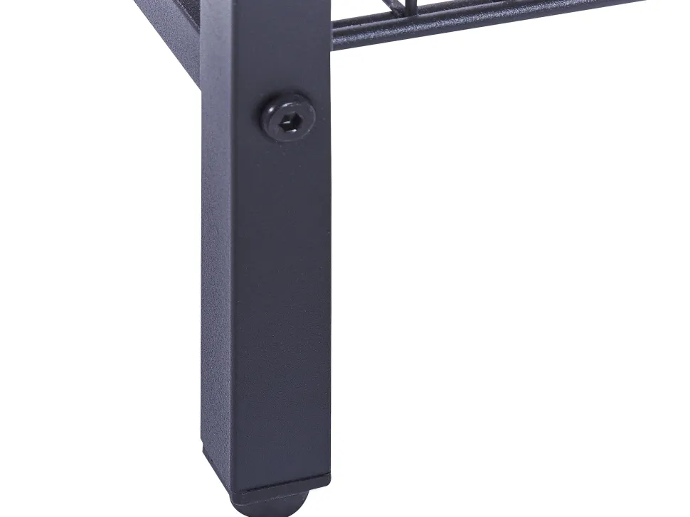 Beistelltisch Dunkler Holzfarbton / Schwarz Quadratisch 40 X 40 Cm Kenner
