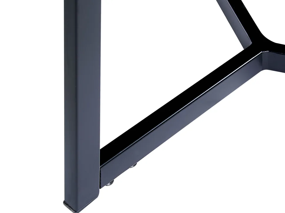 Beistelltisch Dunkler Holzfarbton / Schwarz O 50 Cm Tippo