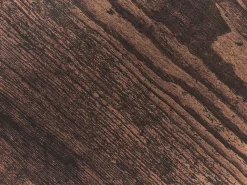 Beistelltisch Dunkler Holzfarbton / Schwarz Rund 40 Cm Tolar