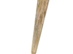 Beistelltisch 2Er Set Mangoholz Heller Holzfarbton / Weis Rund Hursi