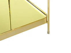 Beistelltisch Glas Gold Quadratisch 41 X 41 Cm Alsea Klein