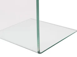 Beistelltisch Glas Transparent 40 X 40 X 61 Cm Lourdes